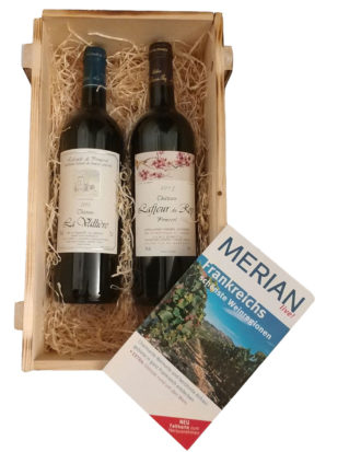 Pomerol Geschenk – Set in hochwertiger Holzkiste